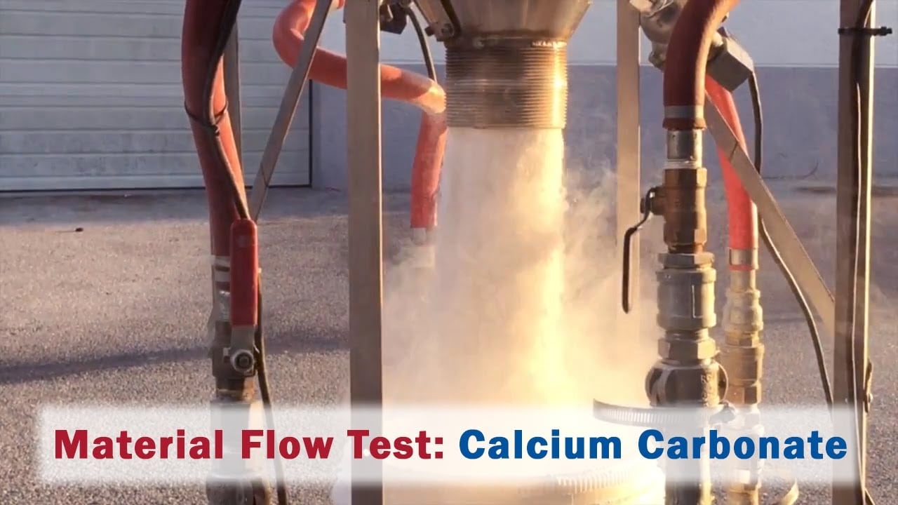 Calcium Carbonate Material Flow Test