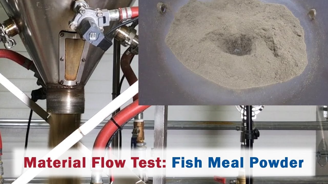 Fish Meal Powder Material Flow Test