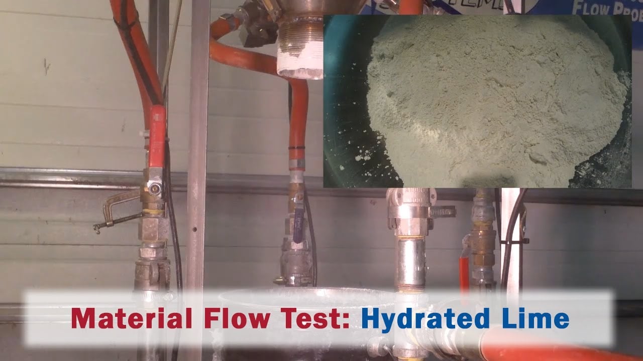 Material Flow Test: Powdered Hydrated Lime