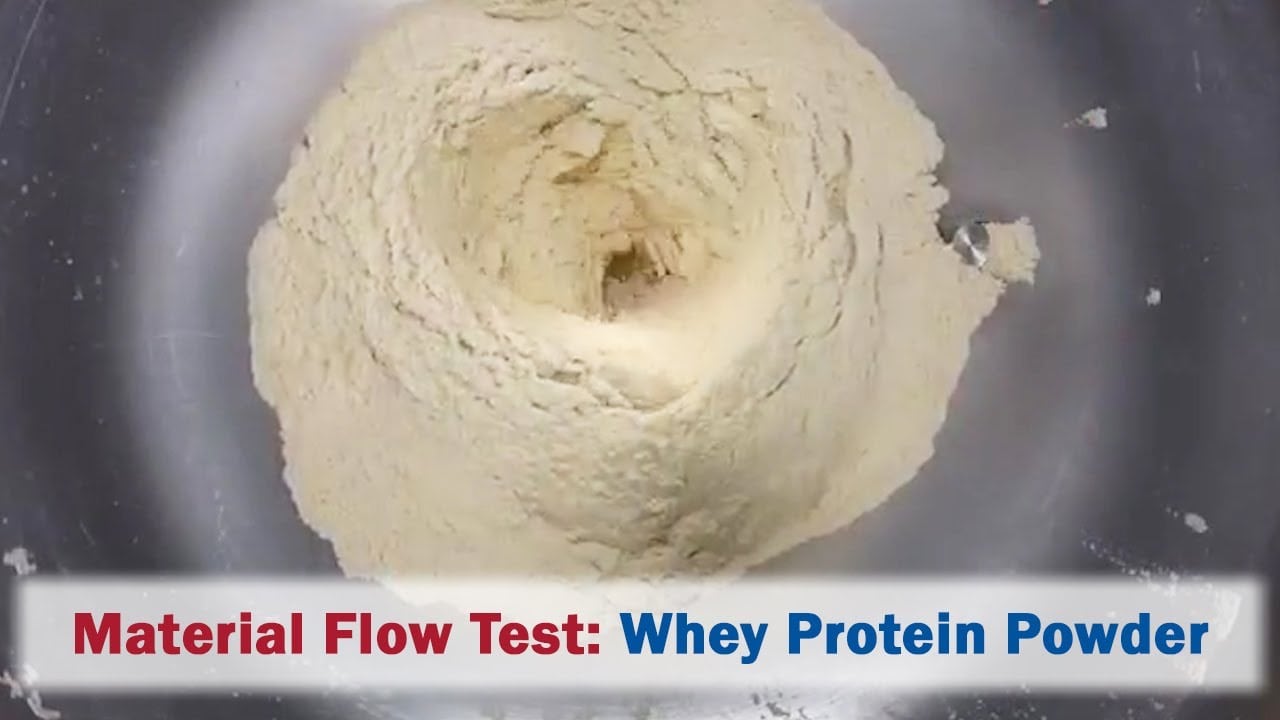 Whey Protein Powder Material Flow Test AirSweep Systems